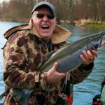 Oliver with 13 pound Cowlitz River Steelhead