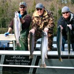5 Cowlitz River Steelhead in the boat March 10th, 2010