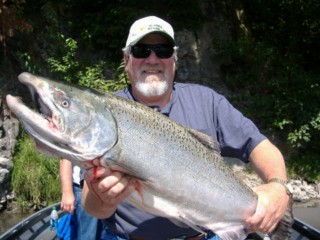 September Cowlitz River King Salmon