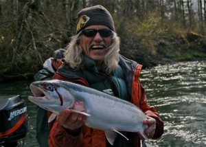 Walt with Cowlitz River Steelhead